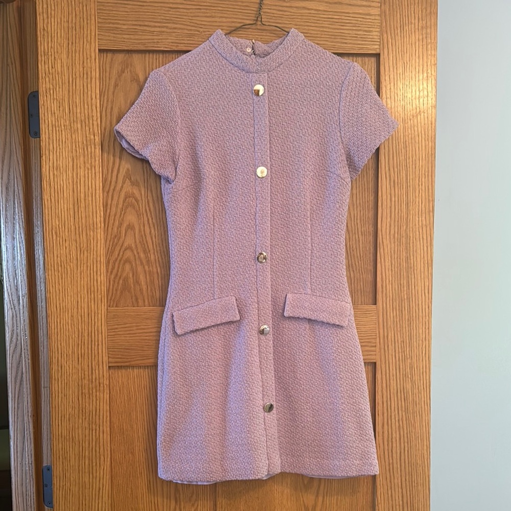 ZARA Chic Lavender Mod Dress - Picture 3 of 6